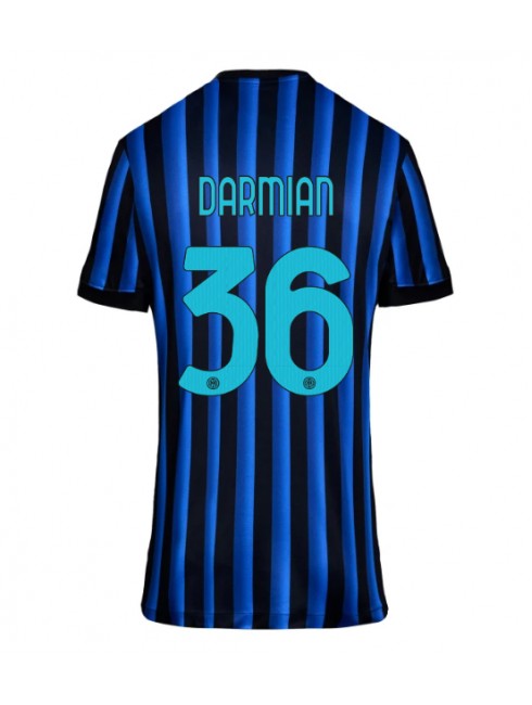 Inter Milan Matteo Darmian #36 Replika Hemmakläder Dam 2025-26 Kortärmad Inter Milan Matteo Darmian #36 Replika Hemmakläder Dam 2025-26 Kortärmad